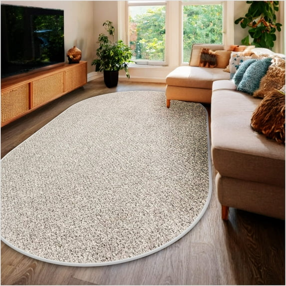 Koeckritz Rugs Soft & Cozy Azure 8'x10' Oval Indoor Area Rug for Living Room or Bedroom