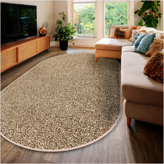 Koeckritz Rugs Soft & Cozy Bronzite 5'x8' Oval Indoor Area Rug for Living Room or Bedroom