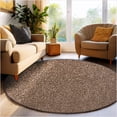 thumbnail image 1 of Koeckritz Rugs Soft & Cozy Brown 10' Round Indoor Area Rug for Living Room or Bedroom, 1 of 7