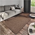 thumbnail image 1 of Koeckritz Rugs Soft & Cozy Brown 2'x4' Indoor Area Rug for Living Room or Bedroom, 1 of 7