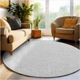 thumbnail image 1 of Koeckritz Rugs Soft & Cozy Chrome 4' Round Indoor Area Rug for Living Room or Bedroom, 1 of 7