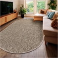thumbnail image 1 of Koeckritz Rugs Soft & Cozy Fossil 8'x10' Oval Indoor Area Rug for Living Room or Bedroom, 1 of 7