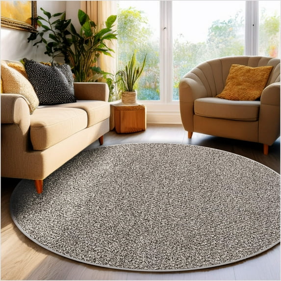 Koeckritz Rugs Soft & Cozy Ironside 7' Round Indoor Area Rug for Living Room or Bedroom