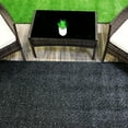 thumbnail image 1 of Koeckritz Rugs Solid Black Indoor/Outdoor Artificial Grass Rug, 2'x10', Lightweight, 1 of 6