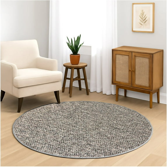Koeckritz Rugs Starlight Berber 100% BCF Olefin Indoor Rug, Countryside, 8' Round