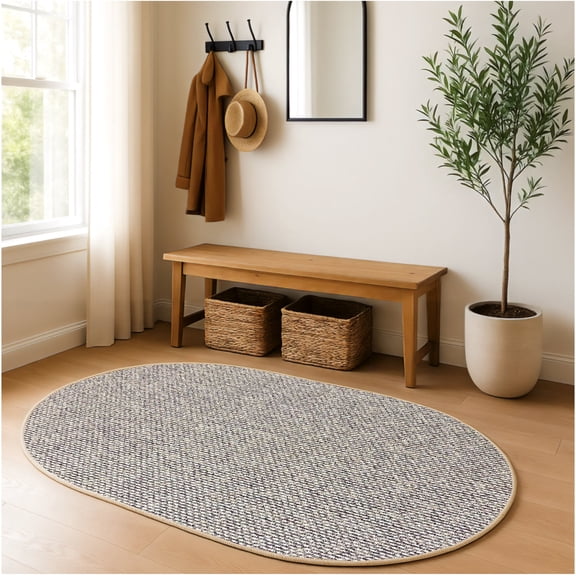 Koeckritz Rugs Starlight Berber 100% BCF Olefin Indoor Rug, Potpourri, 5'x8' Oval