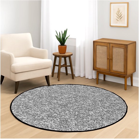 Koeckritz Rugs Starlight Collection Eclipse Indoor Area Rug, 100% BCF Olefin, 4' Round
