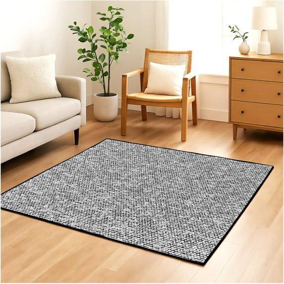 Koeckritz Rugs Starlight Collection 100% BCF Olefin Area Rug, Indoor, Eclipse, 8'x8'