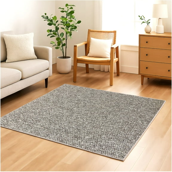 Koeckritz Rugs Starlight Collection Berber Style 100% BCF Olefin Area Rug, Urban Mix, 4' x 4', Fade Resistant