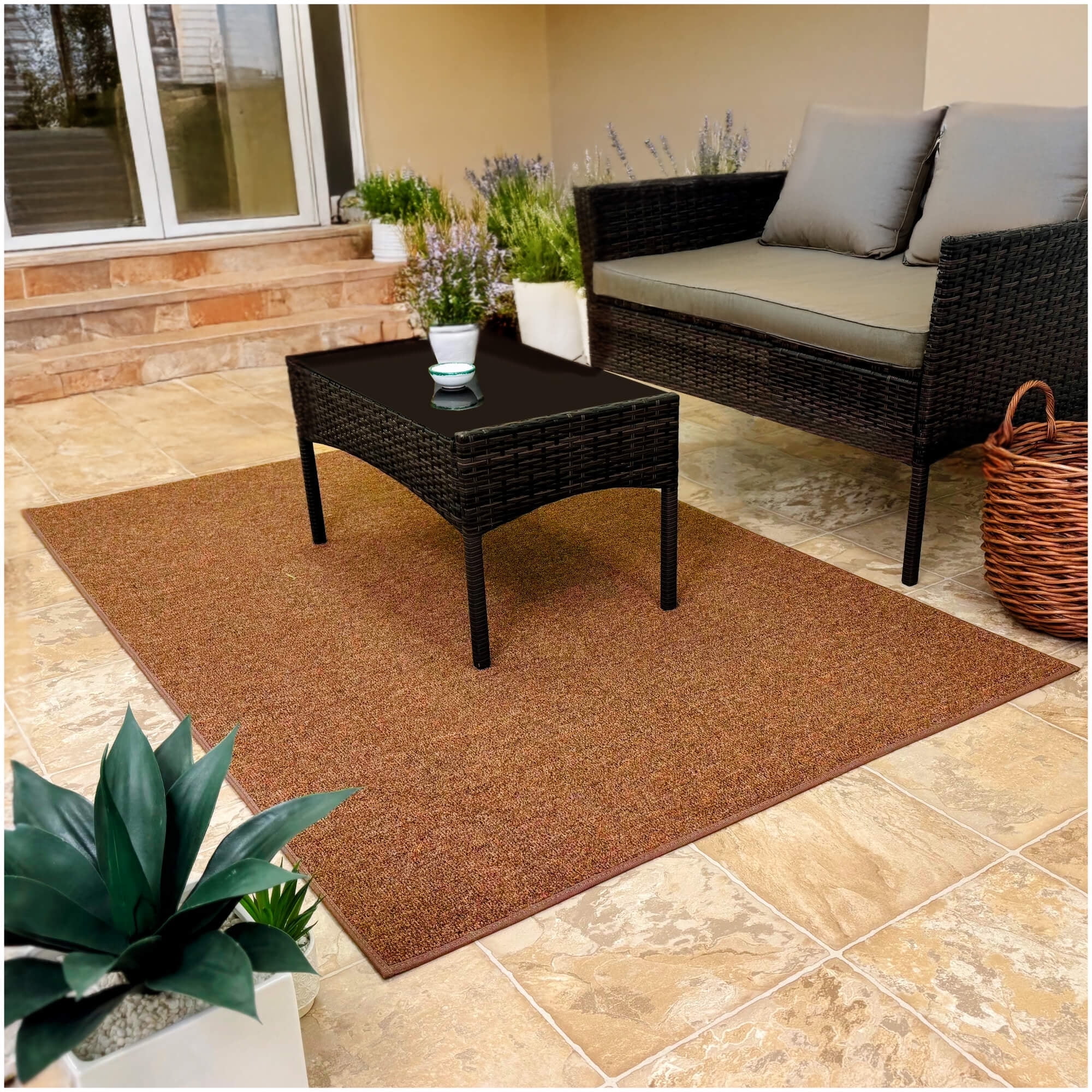Koeckritz 12'x16' Tumbleweed - Indoor Outdoor Patio Area Rug, Carpet ...