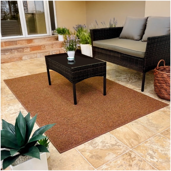 Koeckritz Rugs Tumbleweed 3'x3' Standard Area Rug for Indoor or Outdoor Living Spaces