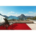 thumbnail image 1 of Koeckritz Rugs Valdosta 100% UV Olefin Indoor/Outdoor Area Rugs, 4'x4', Red Solid Print, 1 of 7