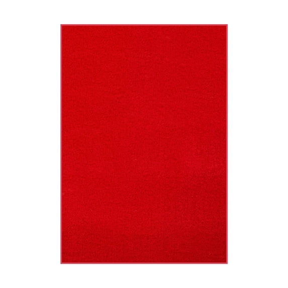 Koeckritz Rugs Valdosta Indoor/Outdoor Red Solid Area Rug, 7' x 16'