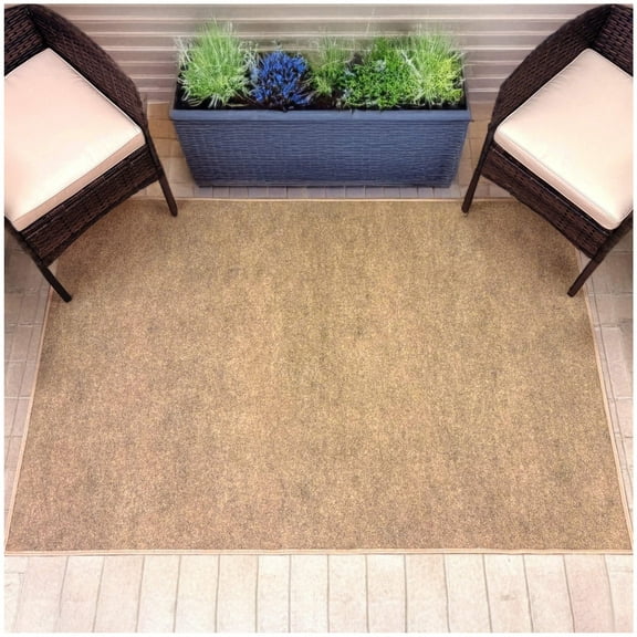 Koeckritz Rugs Winter Wheat Indoor/Outdoor Area Rug, 12'x16', Lightweight & Durable