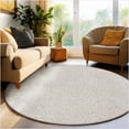 thumbnail image 1 of Koeckritz Rugs Soft & Cozy Flax Beige Indoor Area Rug 10' Round for Living Room or Bedroom, 1 of 8