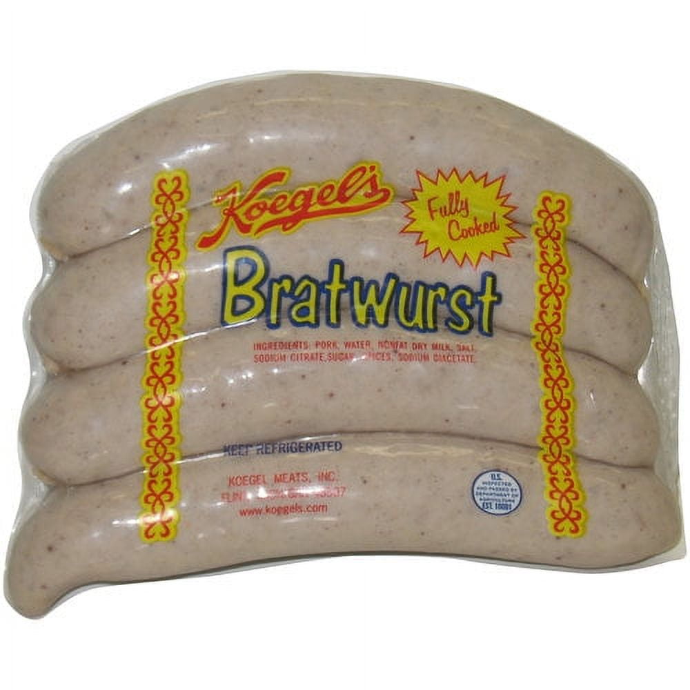 Koegel Meats GlutenFree Bratwurst, 16 oz, 4 Ct, Gluten free