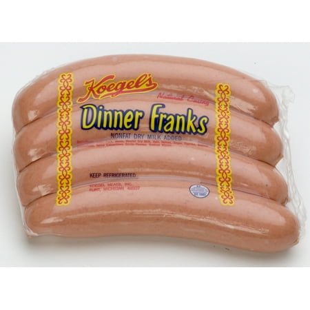 Koegel's Dinner Franks Natural Casing Hot Dog, 4 Count
