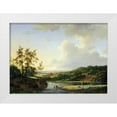 thumbnail image 1 of Koekkoek, Marinus Adrainus 24x18 White Modern Wood Framed Museum Art Print Titled - An Extensive Landscape, 1 of 4