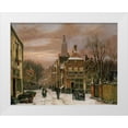 thumbnail image 1 of Koekkoek, Willem 14x12 White Modern Wood Framed Museum Art Print Titled - A Wintery Scene, 1 of 4