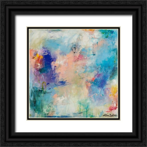 Koelman, Hilma 12x12 Black Ornate Wood Framed with Double Matting Museum Art Print Titled - Morning Reflections