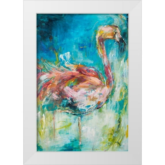 Koelman, Hilma 23x32 White Modern Wood Framed Museum Art Print Titled - Pretty in Pink No. 1