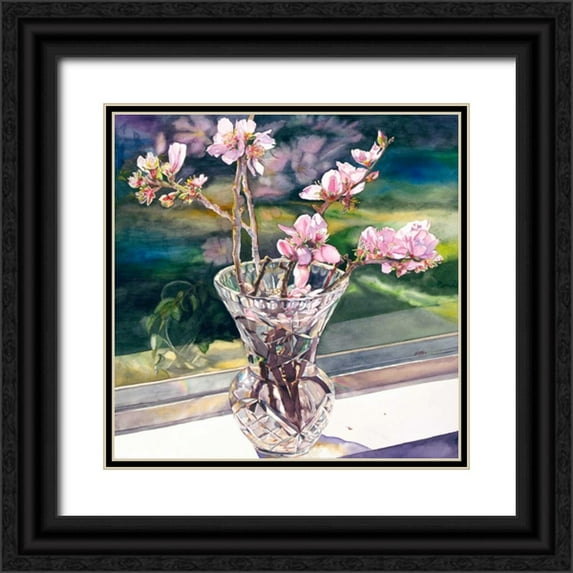 Koenig, Judy 12x12 Black Ornate Wood Framed with Double Matting Museum Art Print Titled - Thank you Vincent