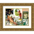 thumbnail image 1 of Koenig, Judy 14x11 Gold Ornate Wood Framed with Double Matting Museum Art Print Titled - Tee Time, 1 of 4