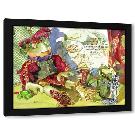 Judy Koenig 14x12 Black Modern Wood Framed Wall Art Titled - Got Bugs