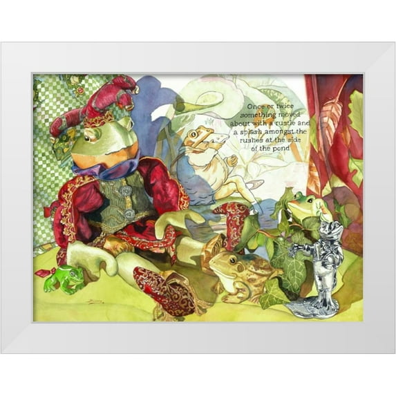 Koenig, Judy 14x12 White Modern Wood Framed Museum Art Print Titled - Got Bugs