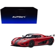Koenigsegg Agera RS Chili Red with Black Accents 1 18 Model Car by Autoart