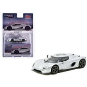 Koenigsegg CC850 Silver Metallic Global64 Series 1/64 Diecast Model Car by Tarmac Works