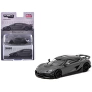 Koenigsegg Gemera Dark Gray Metallic "Global64" Series 1/64 Diecast Model Car by Tarmac Works