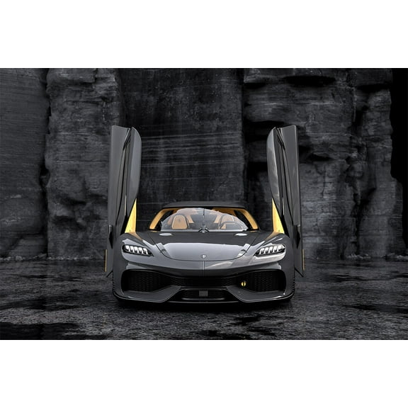 Koenigsegg Gemera Power Hybrid Sport Car Decor Wall - 20x30 Inch Laminated Poster - Stunning Detail and Bold Colors