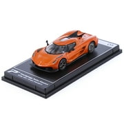 DieCast Koenigsegg Jesko Absolut Sweet Mandarin Orange Metallic Hypercar League Collection 1/64 Diecast Model Car by PosterCars