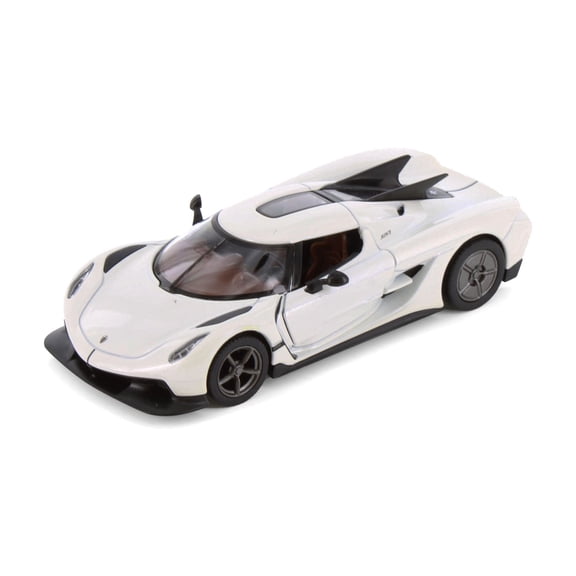 Koenigsegg Jesko Absolut, White - Kinsmart 5473D - 1/36 Scale Diecast Model Car