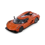 Koenigsegg Jesko Absolute, Sweet Mandarin Orange - Kinsmart H05B - 1/64 Scale Diecast Model Car