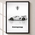 Koenigsegg Jesko Minimalist Car Office Poster , Poster Print Only ...