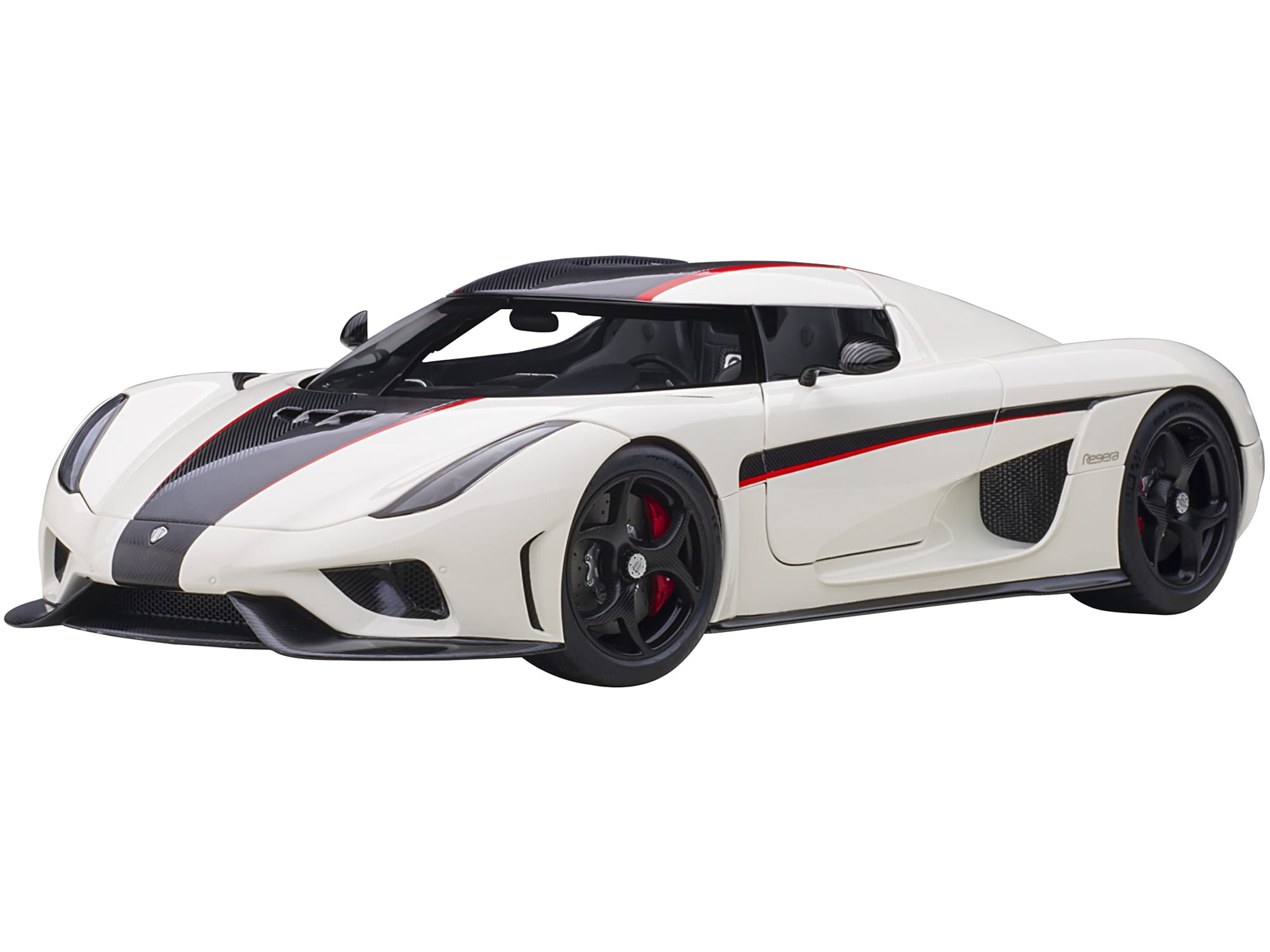 Autoart 1/18 Scale Koenigsegg Regera Model Car, White with Black