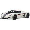 thumbnail image 1 of Koenigsegg Regera White with Black Carbon and Red Stripes 1/18  Model Car by Autoart, 1 of 6
