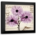 thumbnail image 1 of Koetsier, Albert 12x12 Black Modern Framed Museum Art Print Titled - Love - Violet Chrysanthemum, 1 of 5