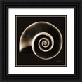 thumbnail image 1 of Koetsier, Albert 12x12 Black Ornate Wood Framed with Double Matting Museum Art Print Titled - Rams horn Snail Shell Sepia, 1 of 4