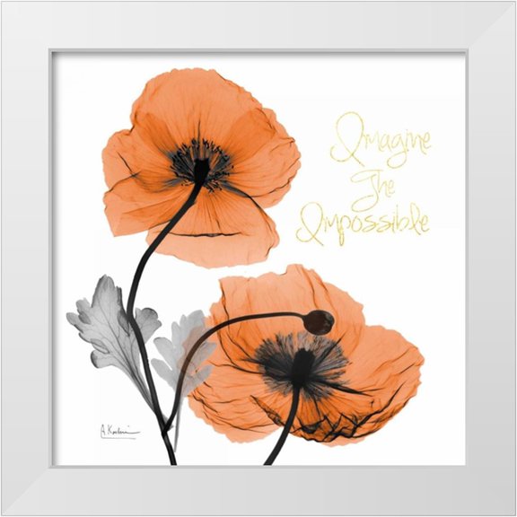 Koetsier, Albert 12x12 White Modern Wood Framed Museum Art Print Titled - Impossible Iceland Poppy