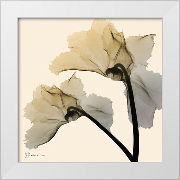 Koetsier, Albert 12x12 White Modern Wood Framed Museum Art Print Titled - Neutral Twins 2
