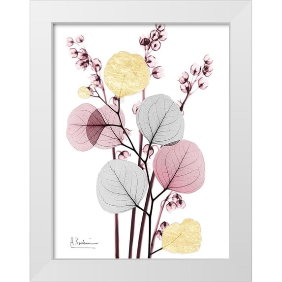 Koetsier, Albert 12x14 White Modern Wood Framed Museum Art Print Titled - Blush Fusion 2