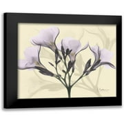 Koetsier, Albert 13x12 Black Modern Framed Museum Art Print Titled - Oleander in Purple on Beige