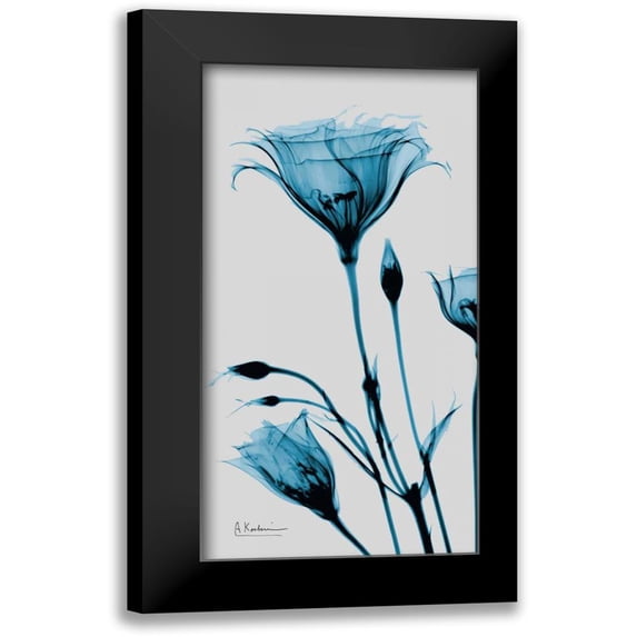 Koetsier, Albert 14x24 Black Modern Framed Museum Art Print Titled - Blue Gentian