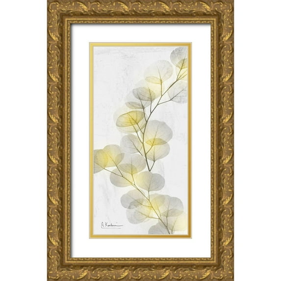 Koetsier, Albert 14x24 Gold Ornate Wood Framed with Double Matting Museum Art Print Titled - Eucalyptus Sunshine 2
