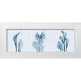 thumbnail image 1 of Koetsier, Albert 14x7 White Modern Wood Framed Museum Art Print Titled - Lilies Triple in Blue, 1 of 4