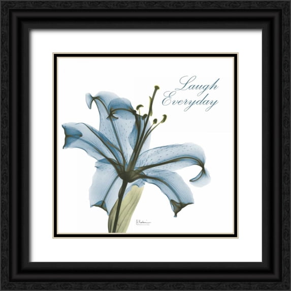 Koetsier, Albert 15x15 Black Ornate Wood Framed with Double Matting Museum Art Print Titled - Laugh Everday Lily A36
