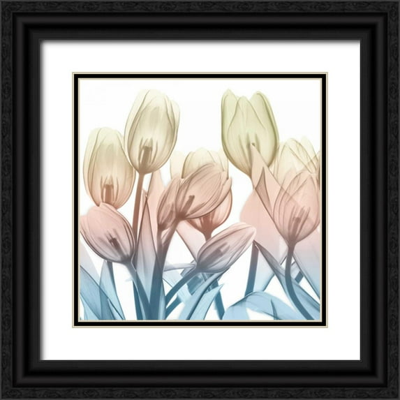 Koetsier, Albert 15x15 Black Ornate Wood Framed with Double Matting Museum Art Print Titled - Magical Garden View